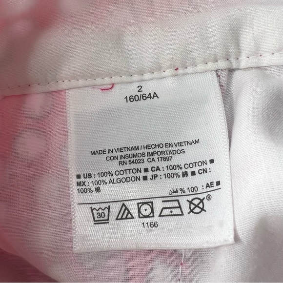 Old Navy Pink & White Seashell Print 100% Cotton Shorts Sz 2 - Picture 7 of 11